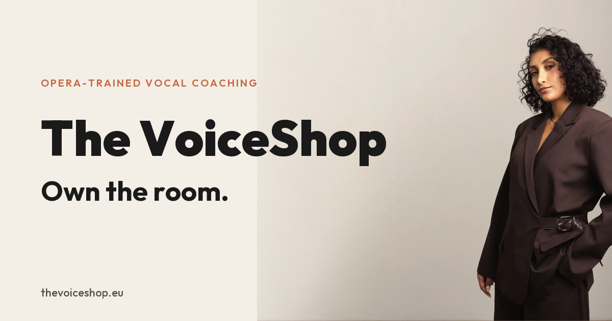 The VoiceShop — Vocal Coaching for Startup Founders